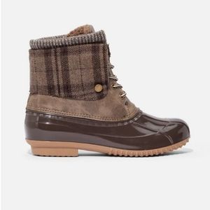 Wyna Sweater Cuff Lace-up Winter Boot